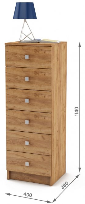 Комод Бостон-4 дуб золотистый