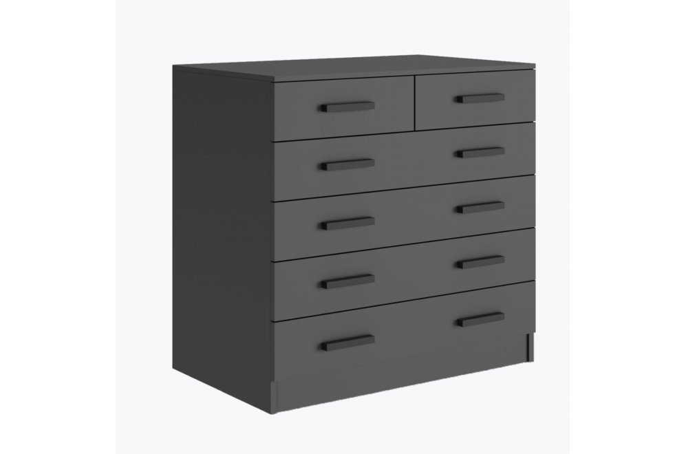 Комод Бостон 6 ящиков графит