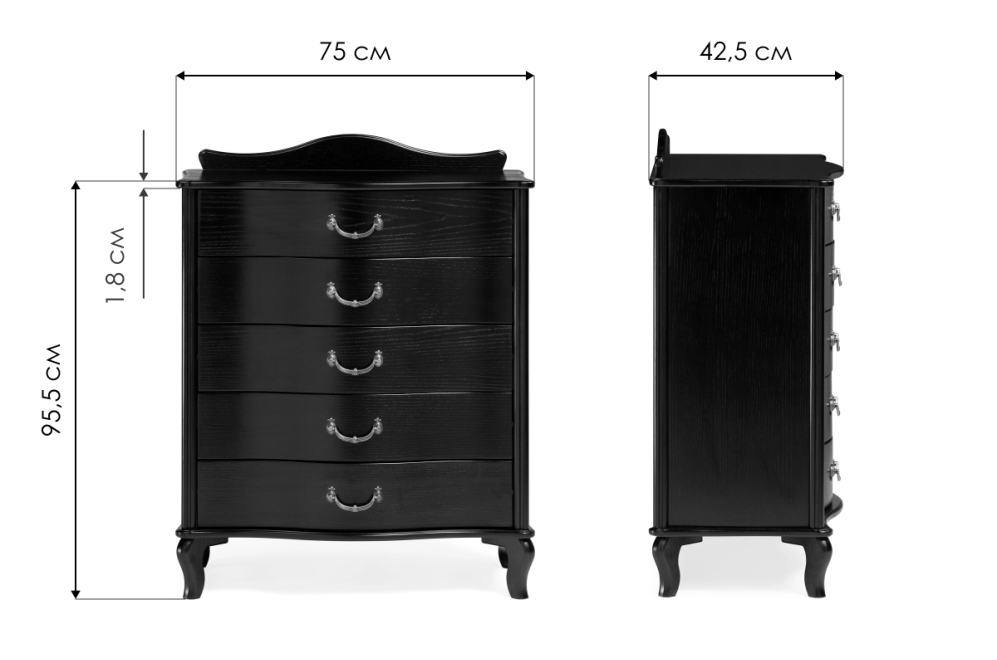 Комод Джульетта молочный дуб