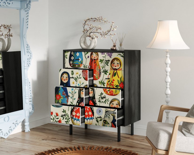 Комод Эмерсон (Emerson) EM20/Art04 черный