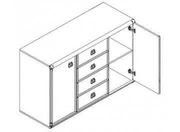 Комод Индиана JKOM 2D4S