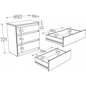 Комод Кастор