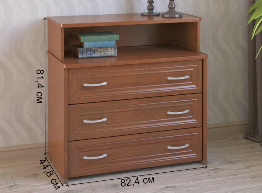 Комод КМ-3-НФ вишня