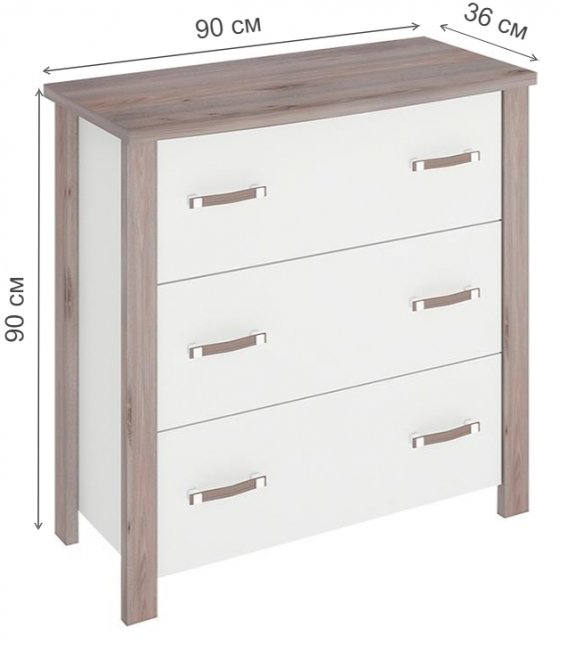 Комод Илина НБЕ нельсон / белый