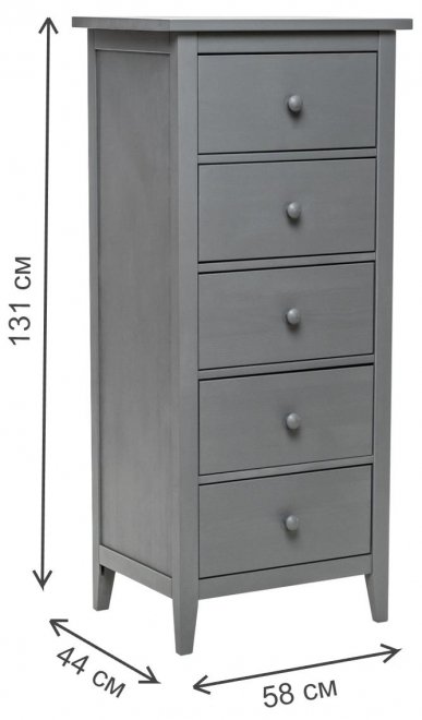 Комод Leset Мира 05 серый