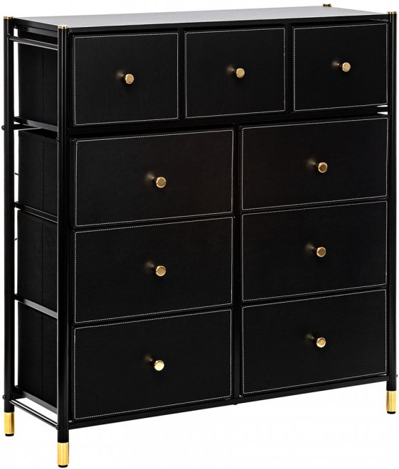 Комод Leset Нирита / Хайди 9 черный