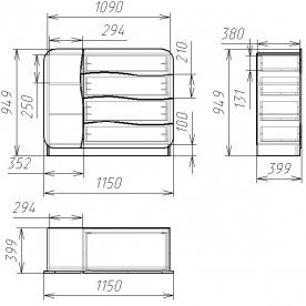 Комод Мебелеф-32