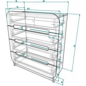 Комод Мебелеф-39