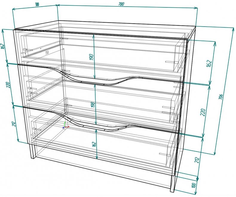 Комод Мебелеф - 51 белый / венге / белоснежный глянец
