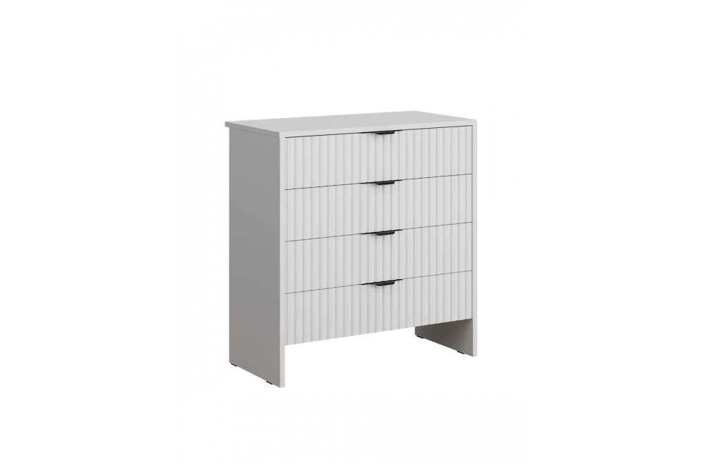 Комод ridberg lugano 4Я белый / черный