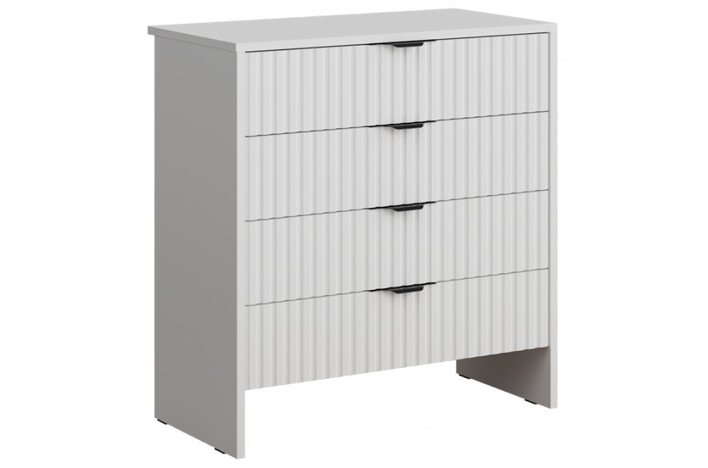 Комод ridberg lugano 4Я белый / черный