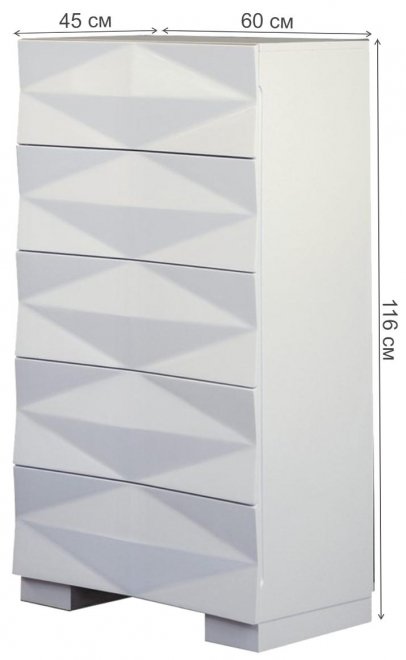 Комод S-153 белый