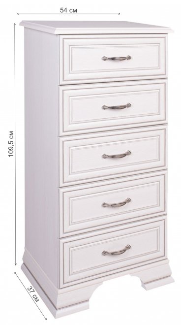 Комод Tiffany 5S/50 вудлайн кремовый