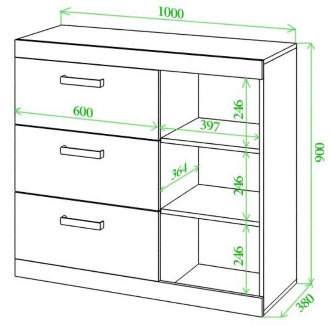 Комод Торевро 100 КБЕ карамель / белый