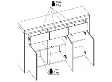 Комод Taurus 3D3S