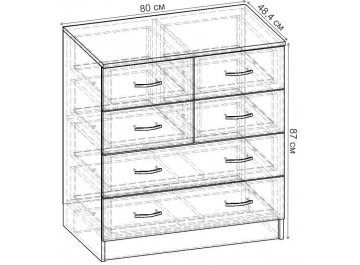 Комод Уют-2.4 К.056.800-01