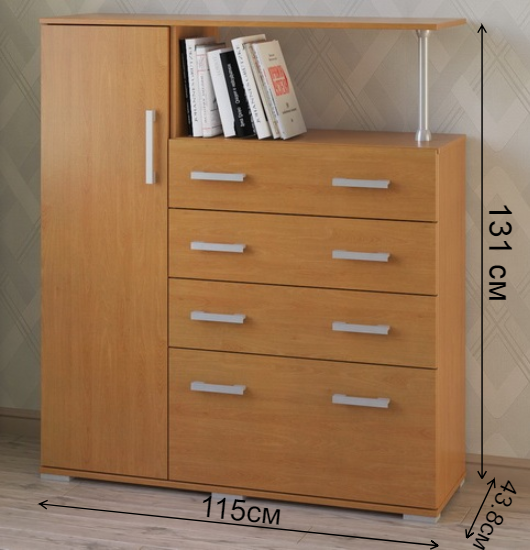 Комод Вента-9 груша левый