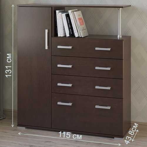 Комод Вента-9 венге левый