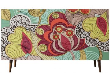 Комод Воаб орех / принт 6