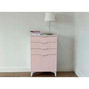 белое дерево / эмаль пудра розовая