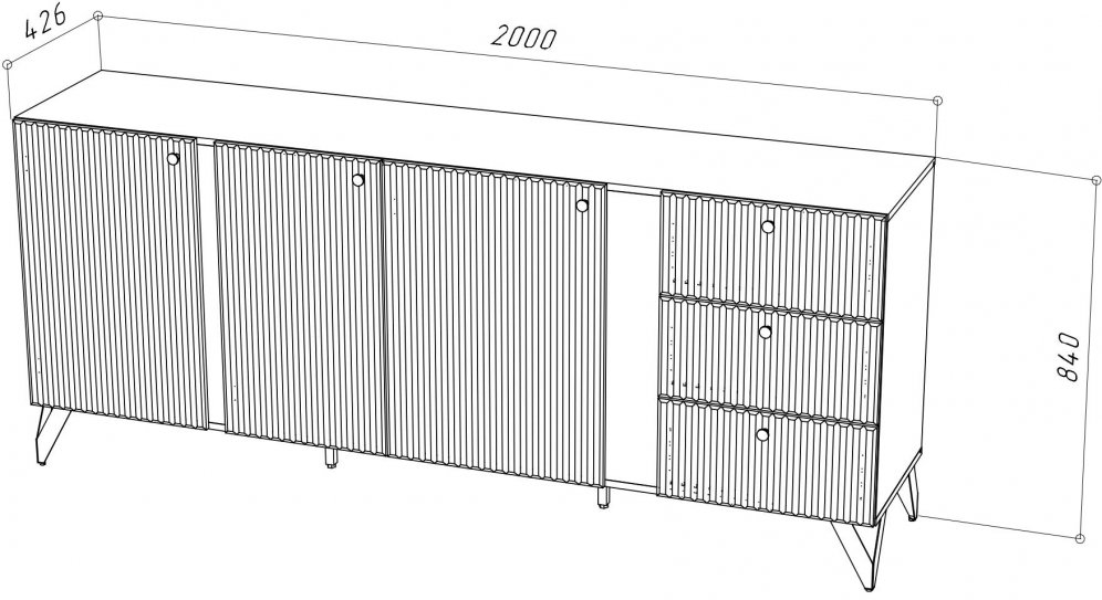 Комод Жан КД-1 черный