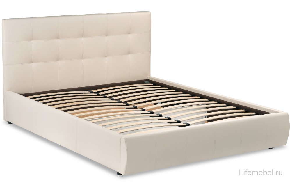 Двуспальная кровать Афродита-2 180х200 с ПМ фиолетовый велюр bingo plum