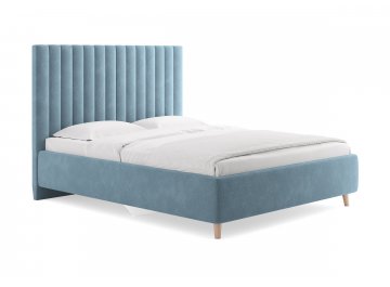Двуспальная кровать Amanda голубой эвита