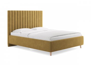 Двуспальная кровать Amanda горчичный эвита