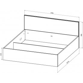 Двуспальная кровать Анастасия АН-29К