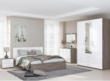 Двуспальная кровать Кэт-6 ЛДСП 017