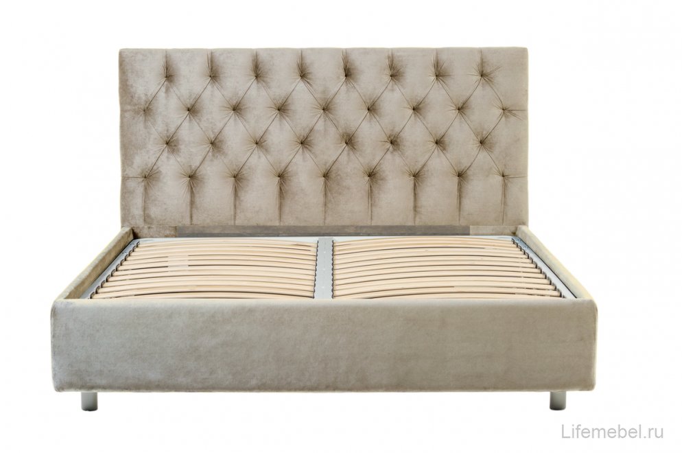 Двуспальная кровать Эстер 160х200 с ПМ Casanova grey