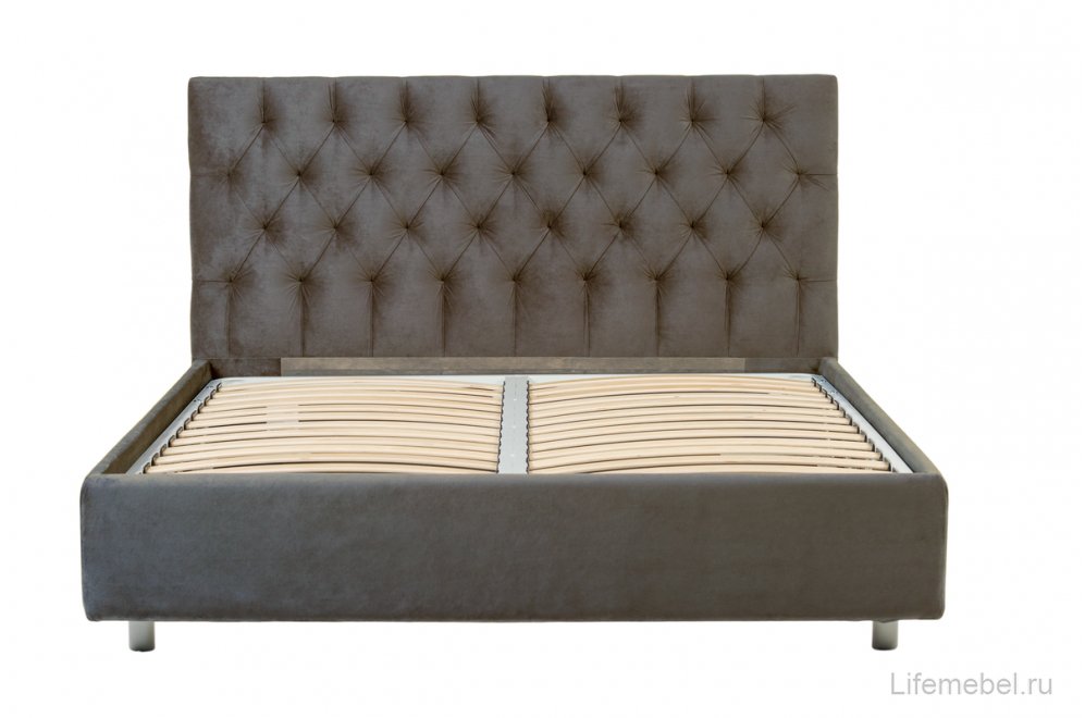 Двуспальная кровать Эстер 160х200 с ПМ Sky Velvet 08