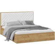 дуб крафт золотой / белый кожзам