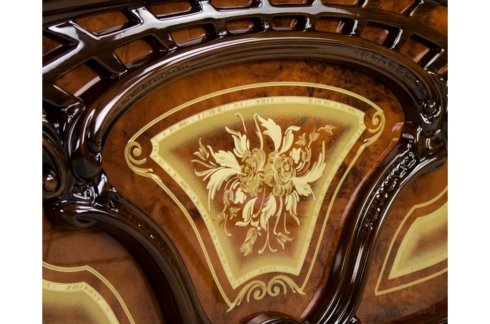 Двуспальная кровать Роза 52.903 180х200 орех