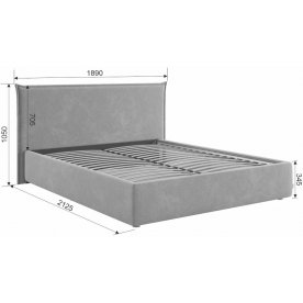 Двуспальная кровать Лада