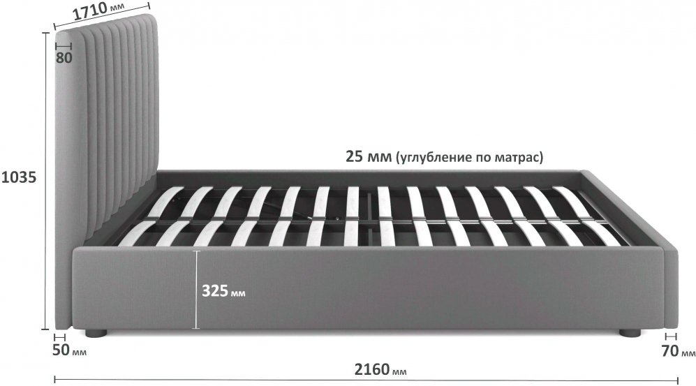 Двуспальная кровать Olivia 160х200 с ПМ желтый велюр