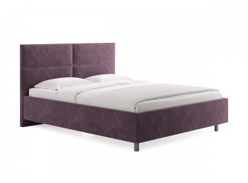 Двуспальная кровать Omega лаванда микровелюр