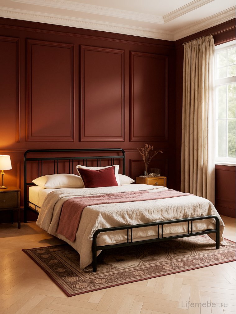 Двуспальная кровать Рейк 160х200 черная