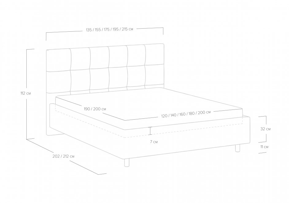 Двуспальная кровать Richmond 180x200 с основанием замша бежевый