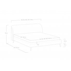 Двуспальная кровать Rosa