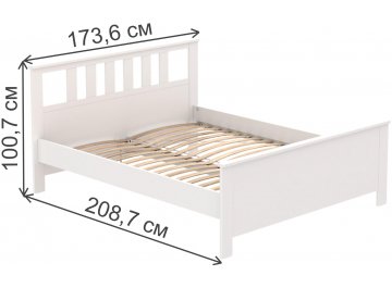 Двуспальная кровать Сага