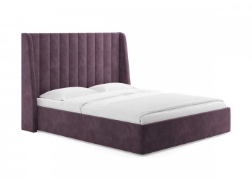 Двуспальная кровать Samanta лаванда микровелюр
