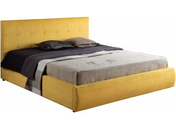 Двуспальная кровать Selesta желтый велюр
