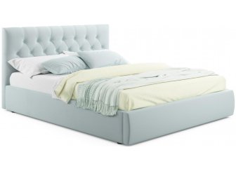 Двуспальная кровать Verona 180х200 с ПМ велюр мята пастель