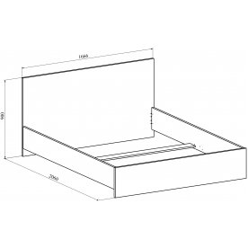 Двуспальная кровать Виктория ВИ-24