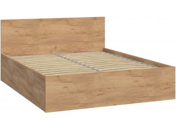 Полутораспальная кровать Виктория ВИ-37 дуб крафт золотой