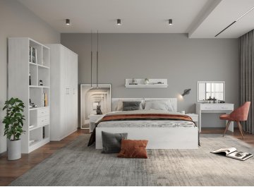 Односпальная кровать Виктория ВИ-22 северное дерево светлое