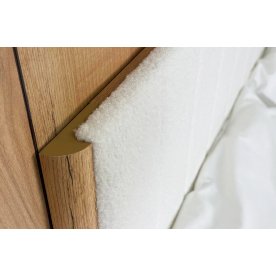 Двуспальная кровать Юлия 160x200 см дуб крафт золотой / белый