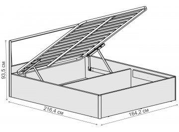 Двуспальная кровать Кэт-6 ЛДСП 033-М1