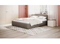 Кровать двуспальная Moon Prima Classic New 1220 180 х 200 см с ПМ К001981 рогожка коричневый 74-72